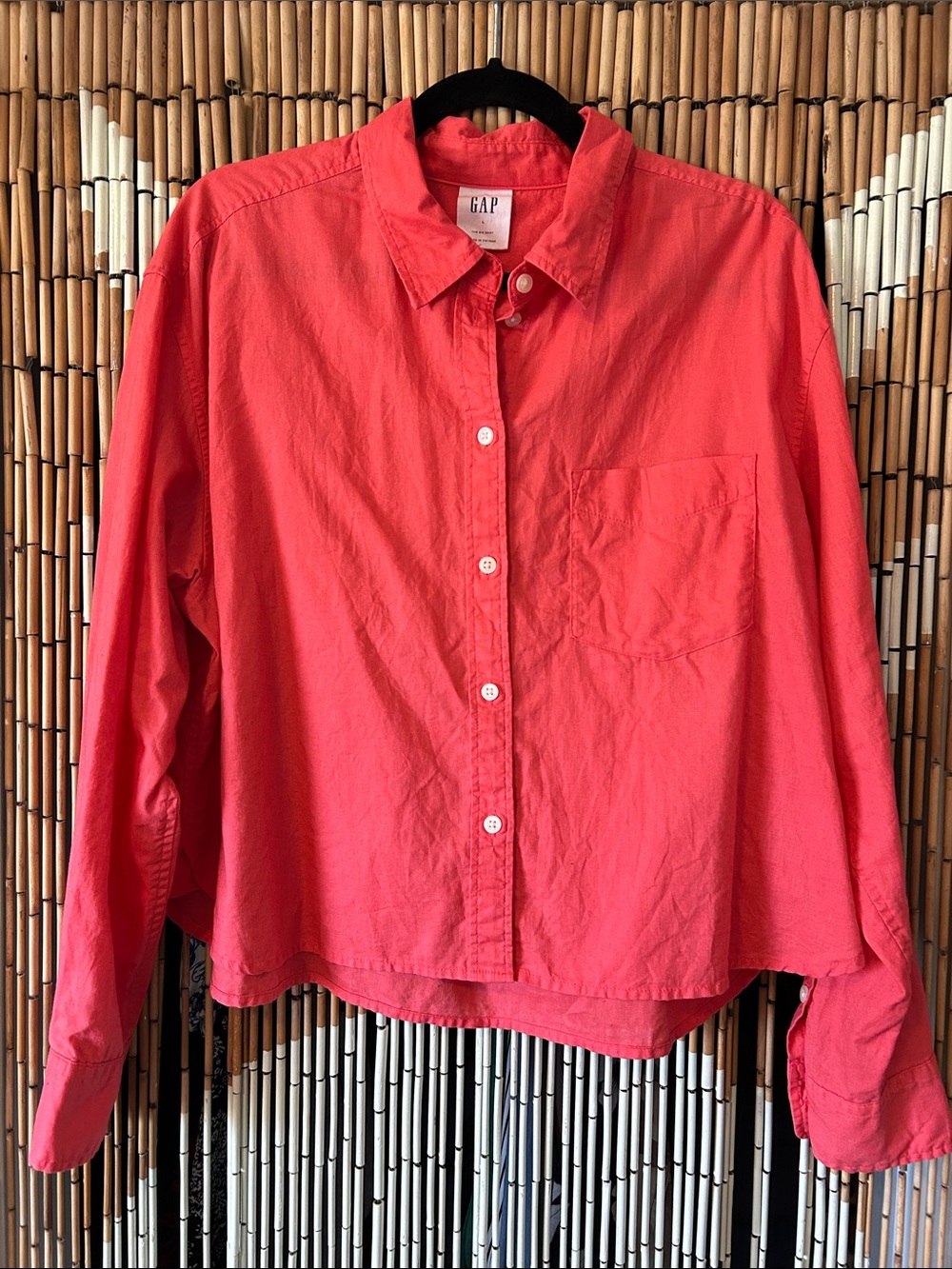 GAP Coral Button-Up Shirt